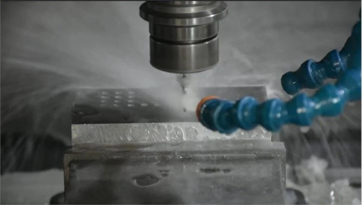 4-axis cnc vertical milling process